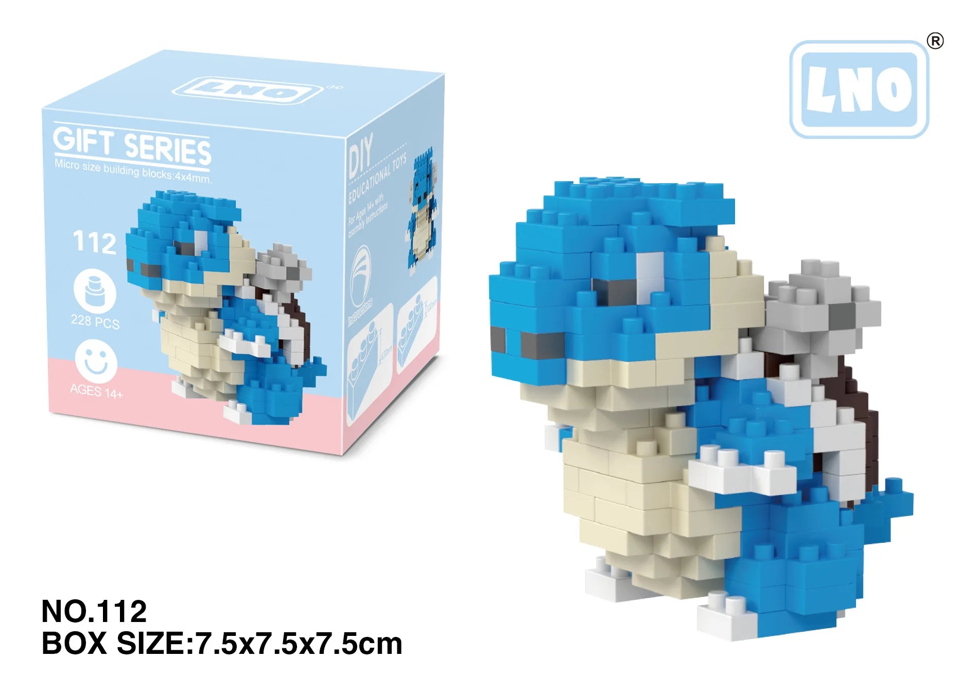 Pokemon Nanoblocks – Charizard & Kyogre Bouwset (14+ Jaar)