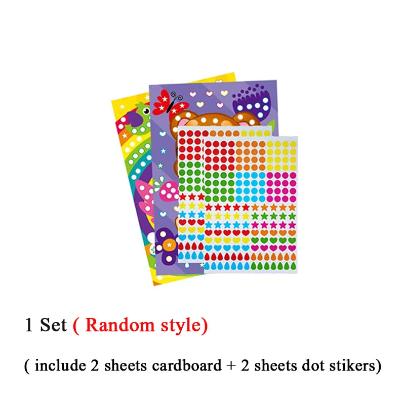 Dot Sticker Mozaïek Set – Creatief Plakplezier voor Kinderen 3-12 Jaar