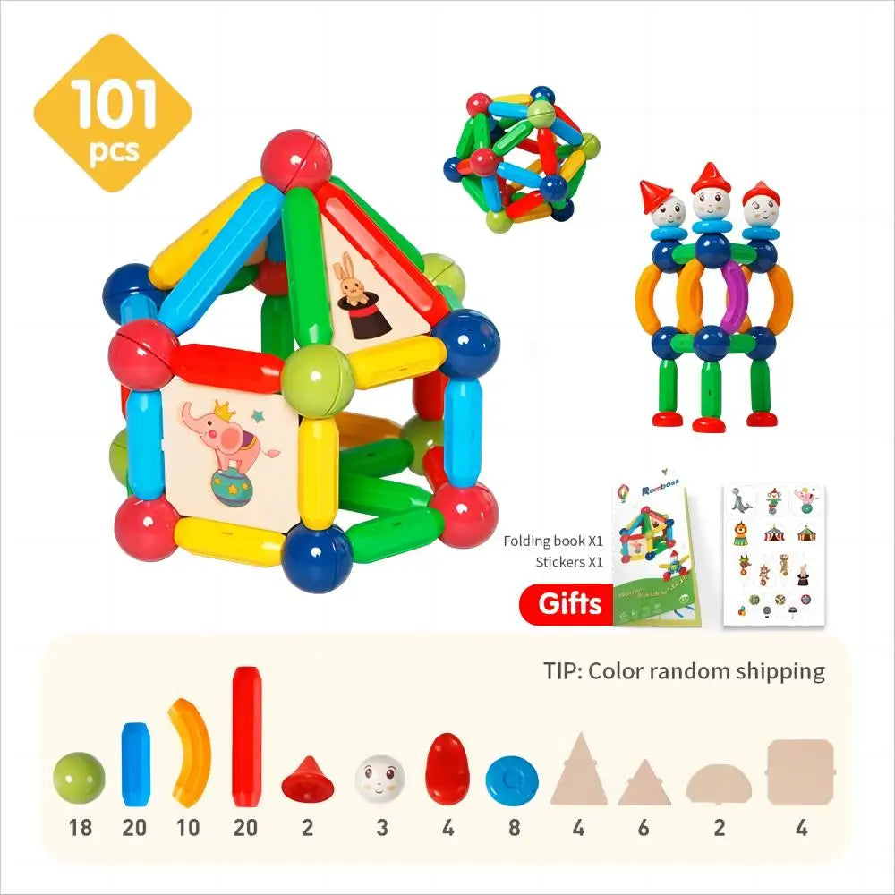 Romboss Magnetische Bouwstenen – Educatief Constructiespeelgoed 4+