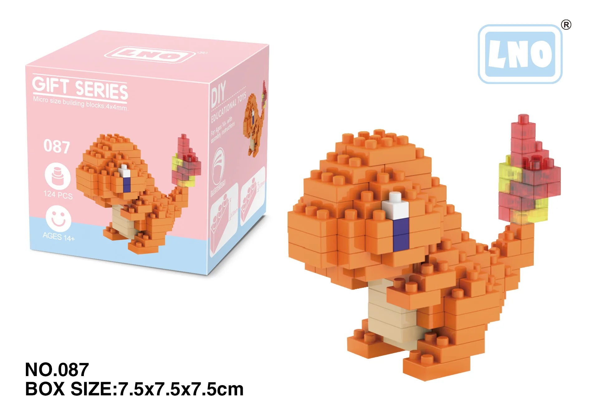 Pokemon Nanoblocks – Charizard & Kyogre Bouwset (14+ Jaar)