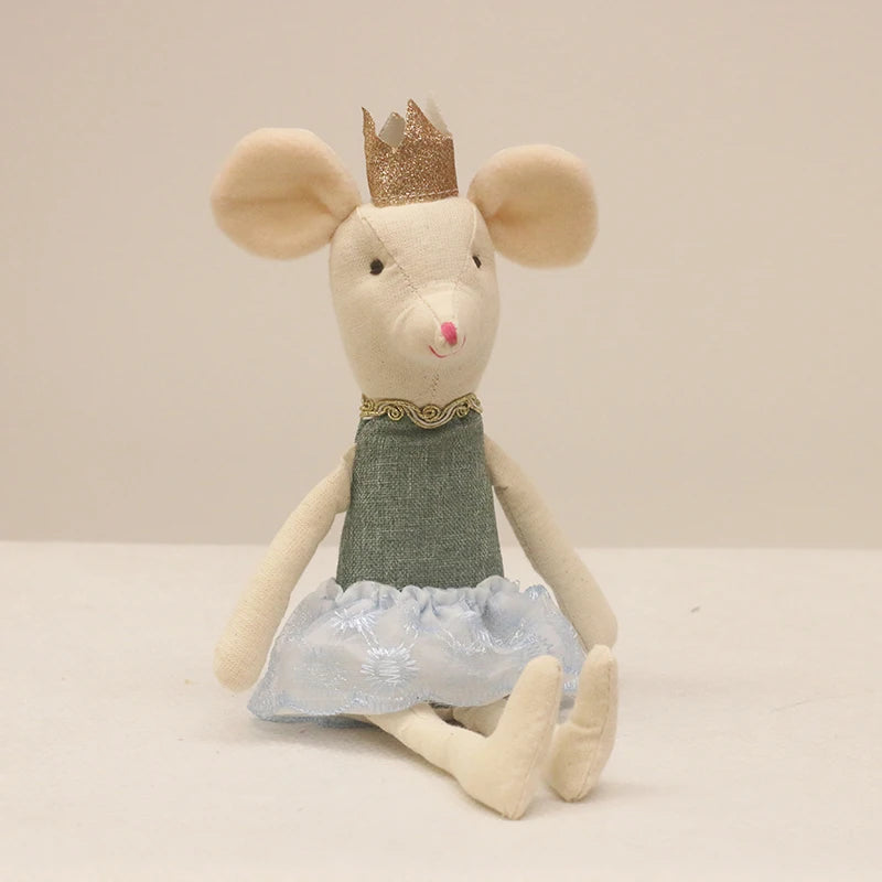 Schattige Knuffel Muis Familie – Pluche Poppen voor Poppenhuis 3+