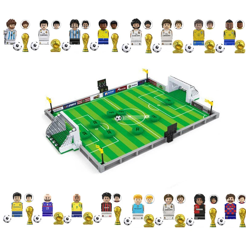 Tafelvoetbal Bouwset – Voetbalstadion & Wereldteam (14+ jaar)