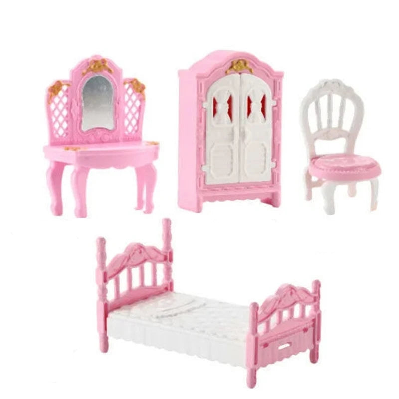 1:12 Miniatuur Meubelset voor Poppenhuis – Slaapkamer Accessoires