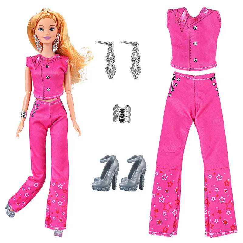 Poppenkleertjes 30 cm – Jurk & Jas Mode Outfit voor Poppen (3+)