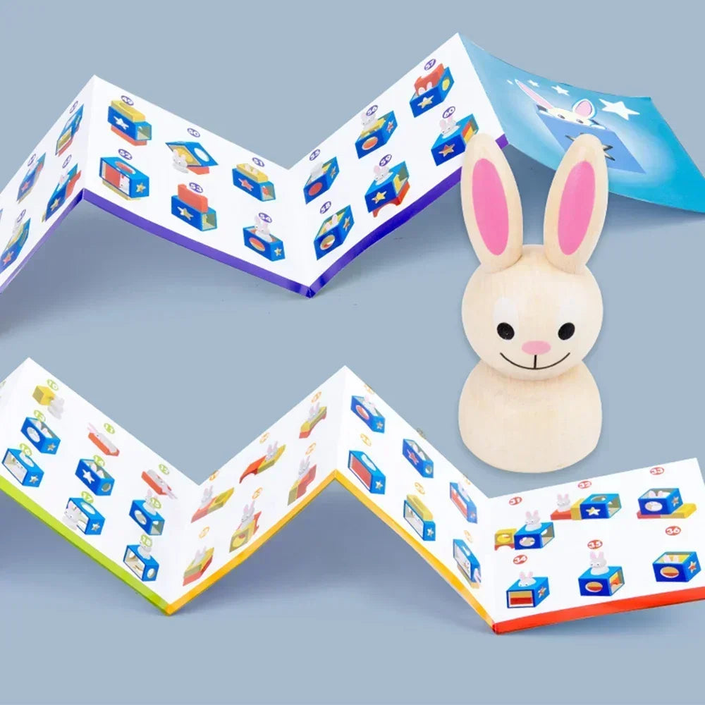 Houten Blokken Konijn – Rabbit Magic Box Educatief Speelgoed 0-6 Jaar
