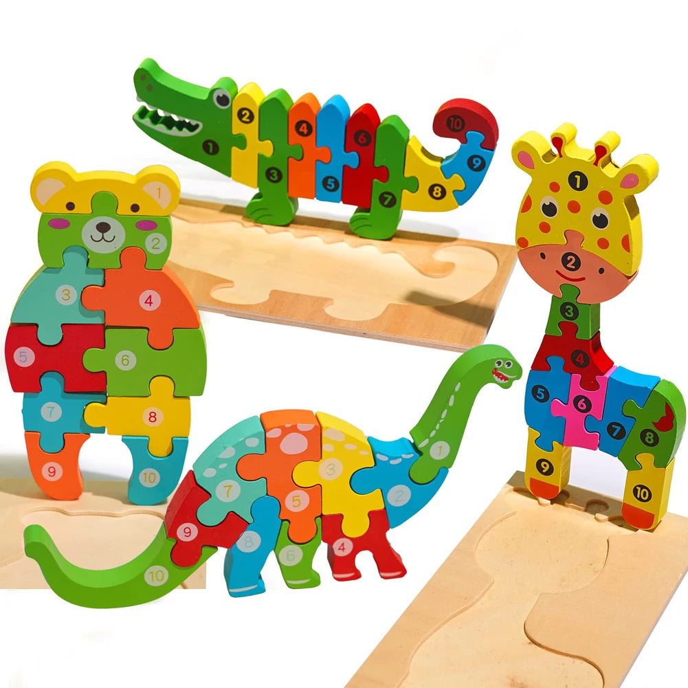 3D Houten Puzzel Educatief – Bouwplezier voor Kinderen (3-12 jaar)