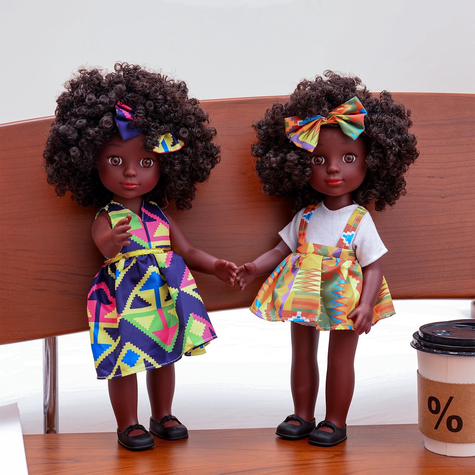 Afrikaanse Modepop 35 cm – Culturele Pop voor Creatief Spel