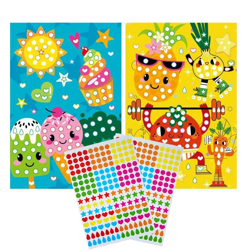 Dot Sticker Mozaïek Set – Creatief Plakplezier voor Kinderen 3-12 Jaar