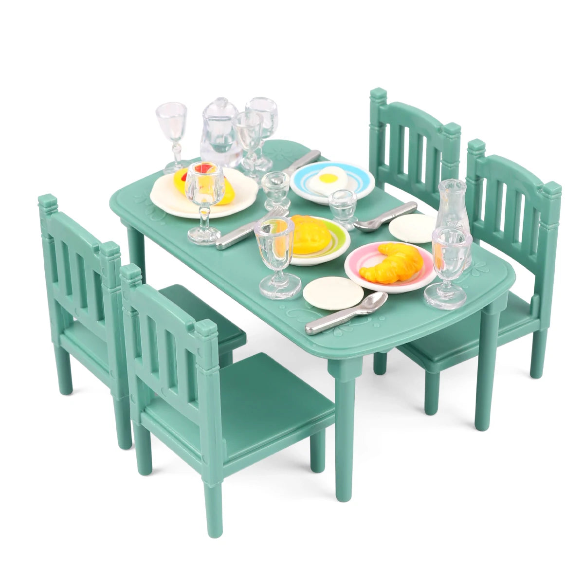 Miniatuur Meubels Poppenhuis – Keuken & Badkamer Set