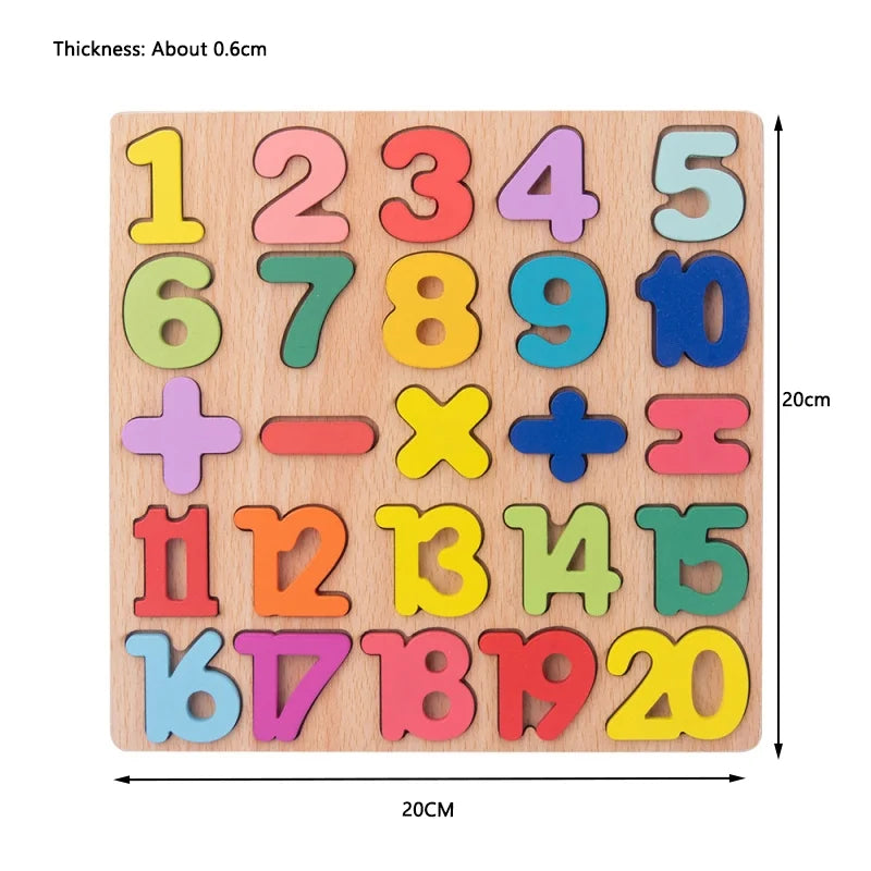 Montessori Houten Puzzel voor Baby’s – Peg Speelgoed (1-3 jaar)