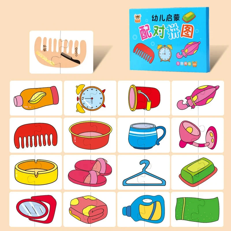 Dierenpuzzels voor Peuters – Montessori Speelgoed (1-2 jaar)