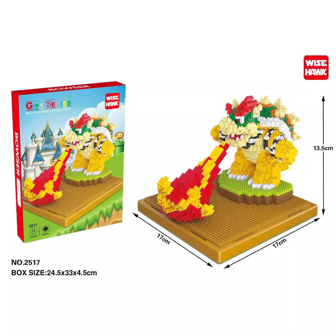 Super Mario Micro Bouwstenen – Prinses Peach Set (14+ Jaar)
