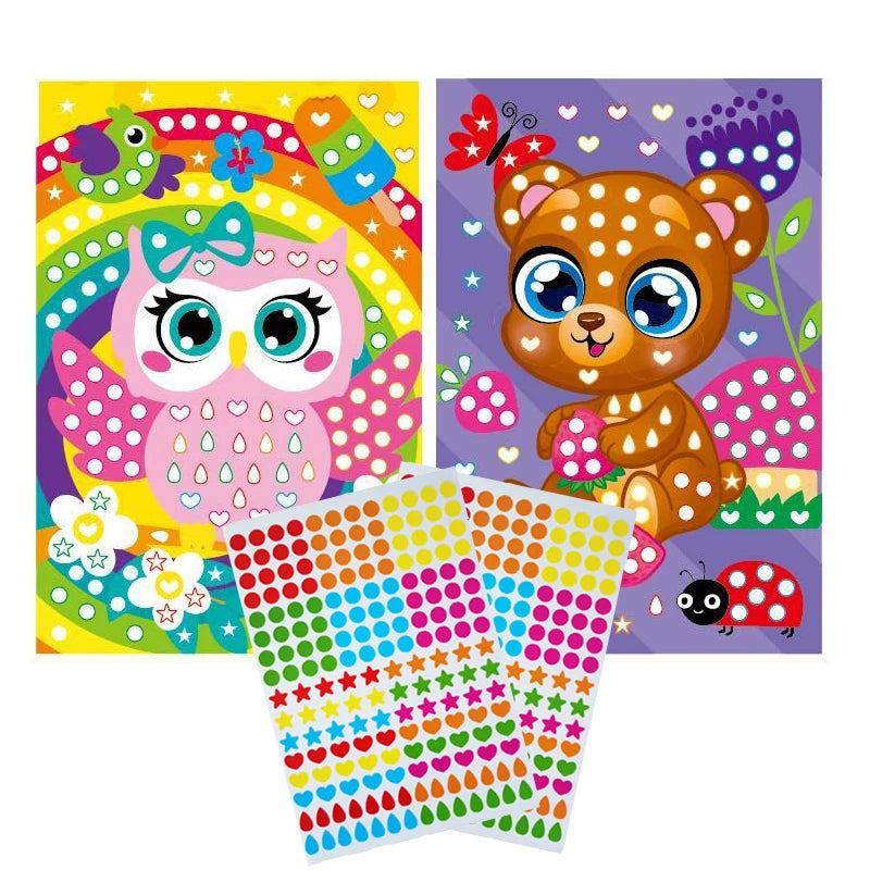Dot Sticker Mozaïek Set – Creatief Plakplezier voor Kinderen 3-12 Jaar