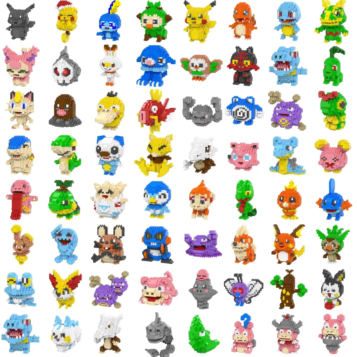 Pokemon Nanoblocks – Charizard & Kyogre Bouwset (14+ Jaar)
