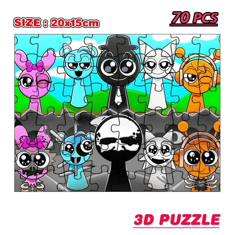 Sprunki 3D Puzzel – Incredibox Cartoon Model (14+ jaar)