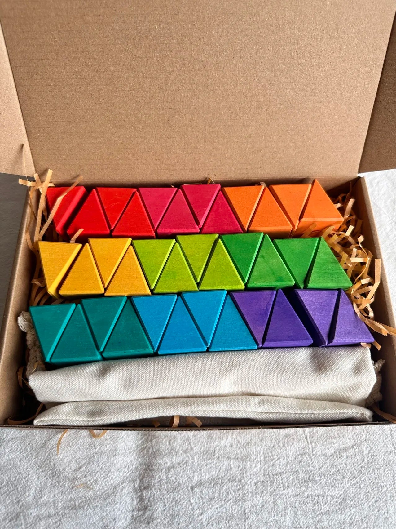 Grote Houten Regenboogblokken – Limoengroen | Montessori Blokken (4+)