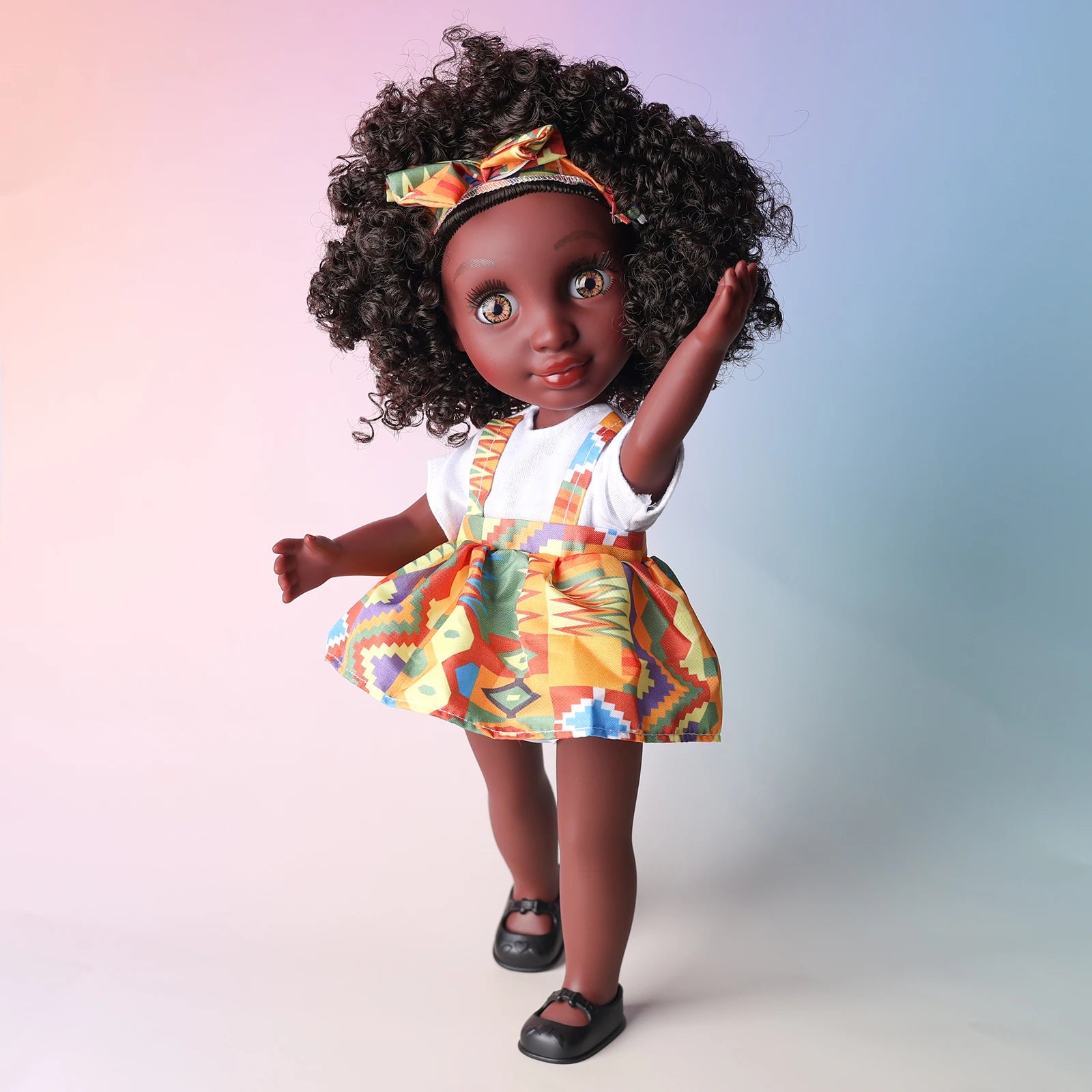 Afrikaanse Modepop 35 cm – Culturele Pop voor Creatief Spel