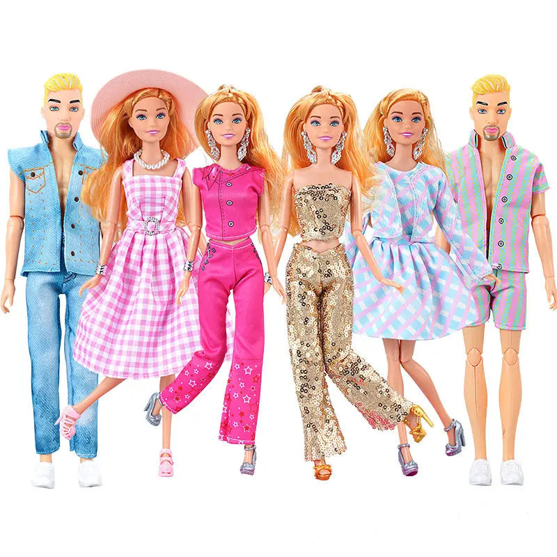 30 cm mannelijke/vrouwelijke pop volledige set