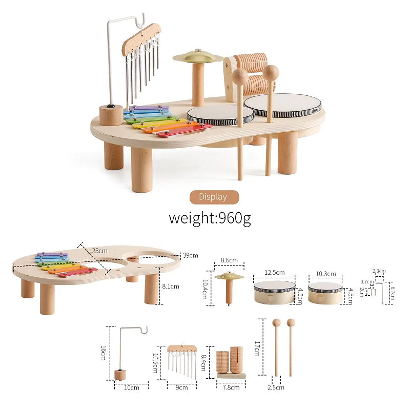 Baby Regenstick Zandloper – Montessori Muziek Speelgoed 0-3 Jaar
