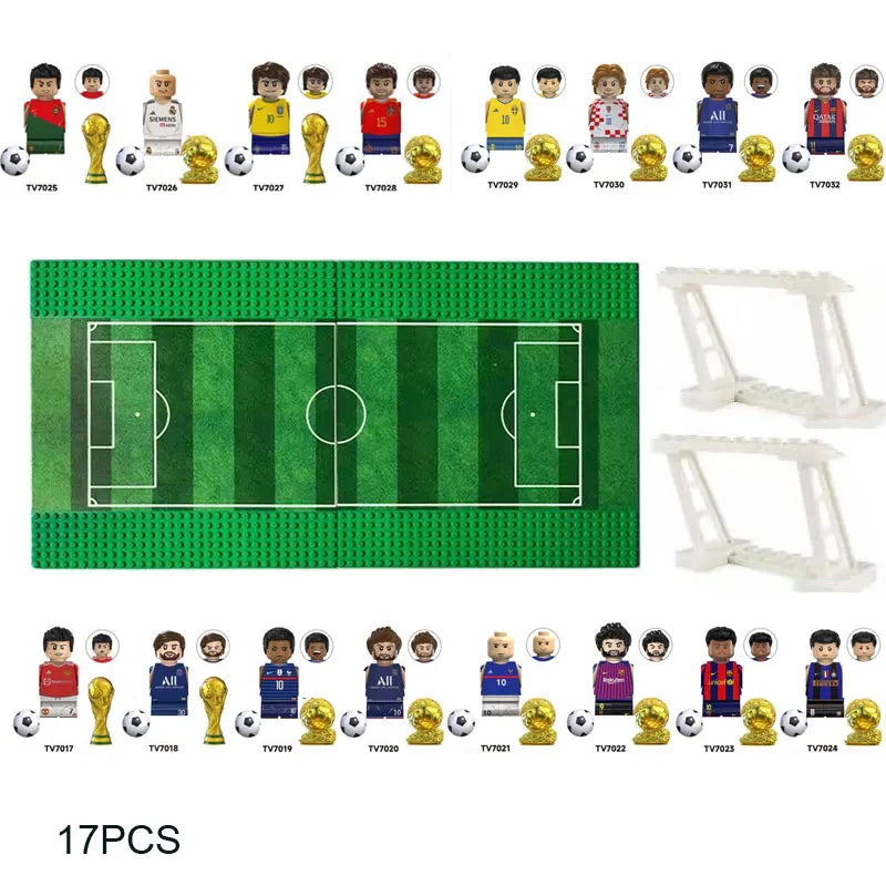 Tafelvoetbal Bouwset – Voetbalstadion & Wereldteam (14+ jaar)