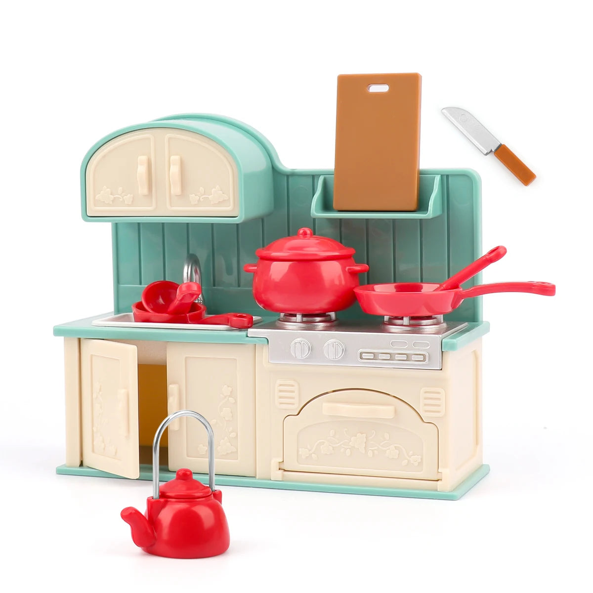 Miniatuur Meubels Poppenhuis – Keuken & Badkamer Set