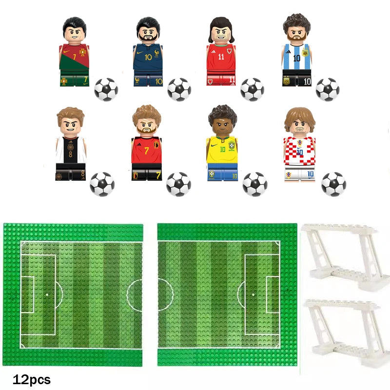 Tafelvoetbal Bouwset – Voetbalstadion & Wereldteam (14+ jaar)