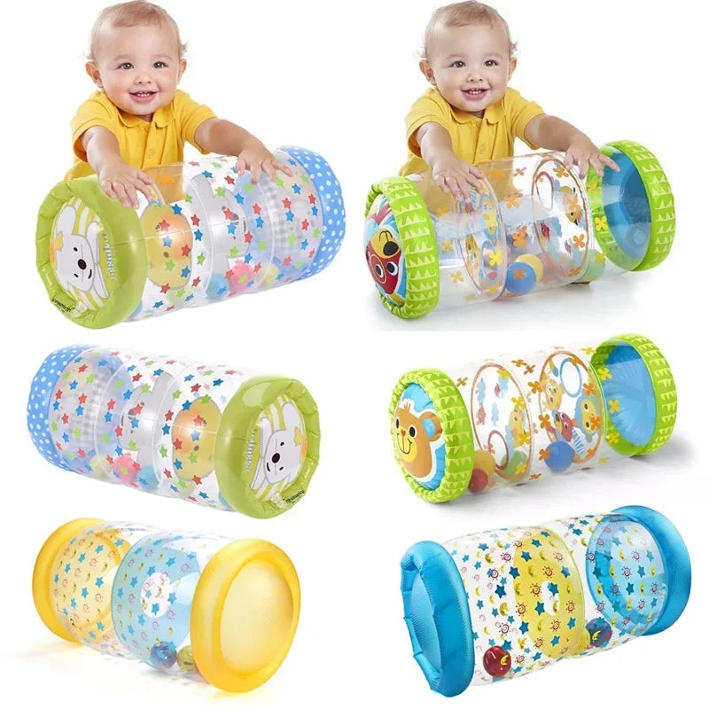 Opblaasbaar baby speelgoed met rammelaar