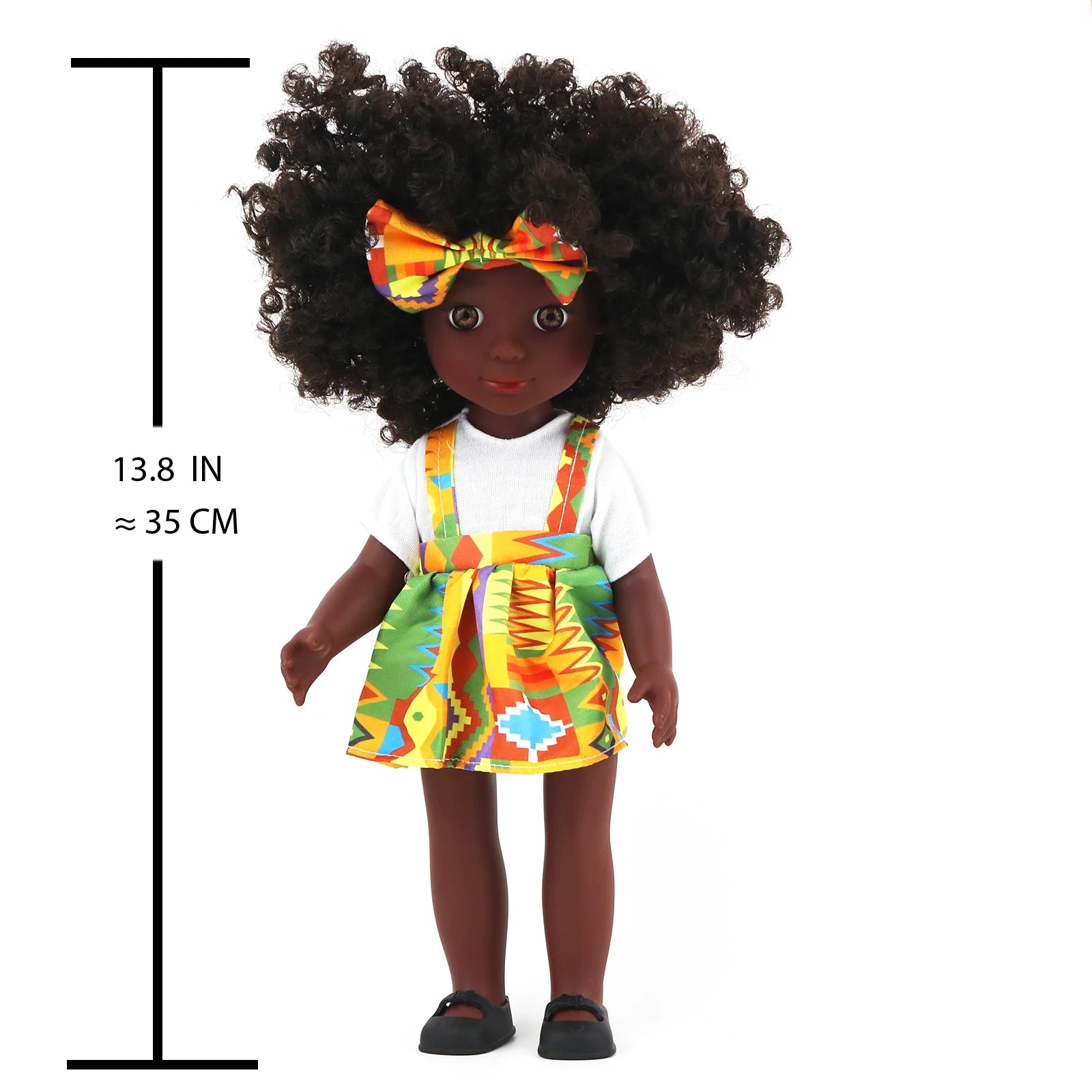 Afrikaanse Modepop 35 cm – Culturele Pop voor Creatief Spel