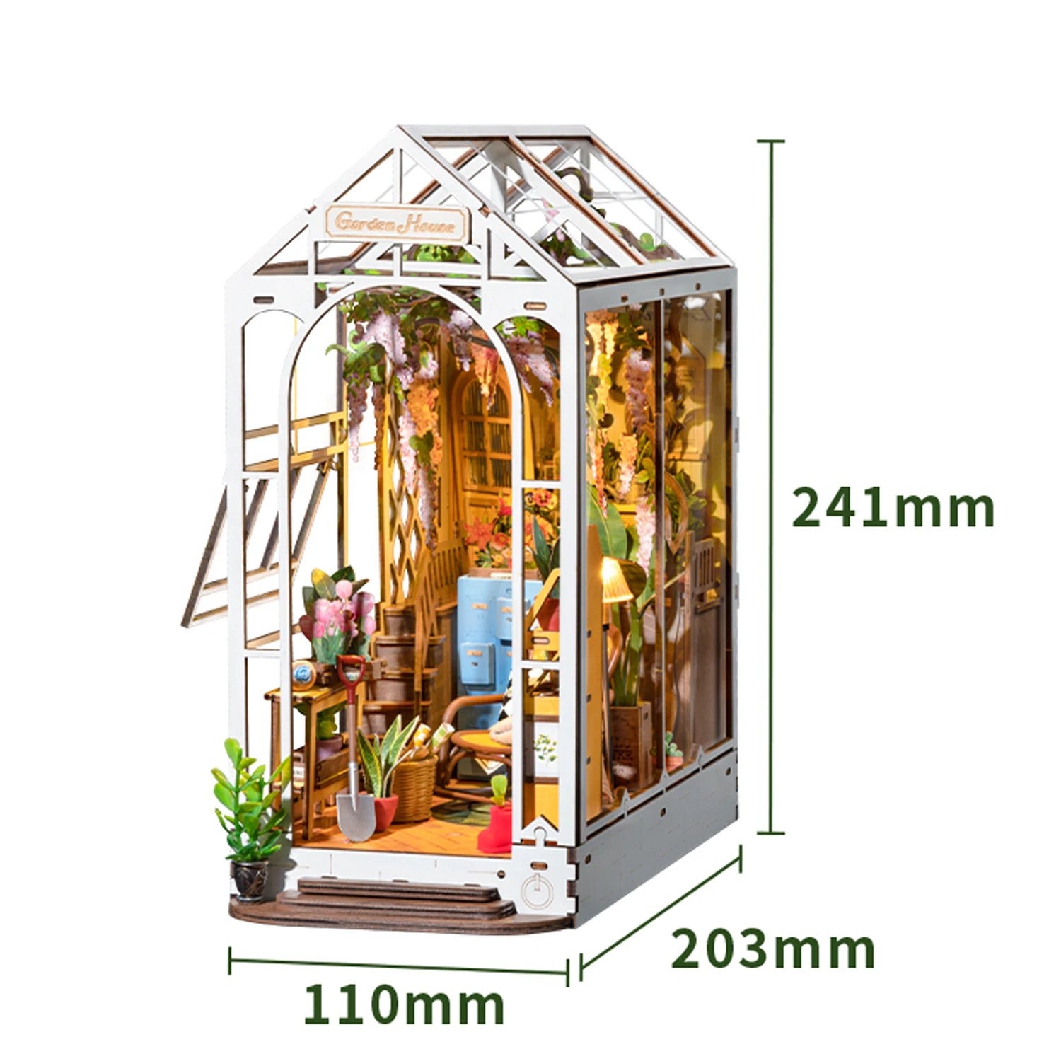 Robotime DIY Tuinhuis – Rolife Book Nook Miniatuur Bouwpakket