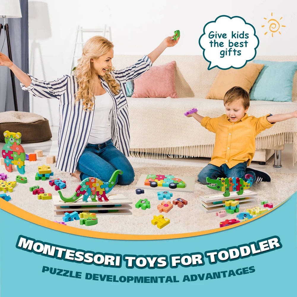 3D Houten Puzzel Educatief – Bouwplezier voor Kinderen (3-12 jaar)