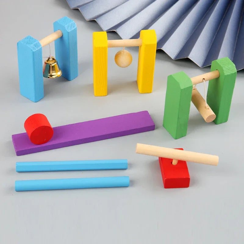 Regenboog Houten Domino Speelgoed – Educatief Kleurenplezier (4+ Jaar)