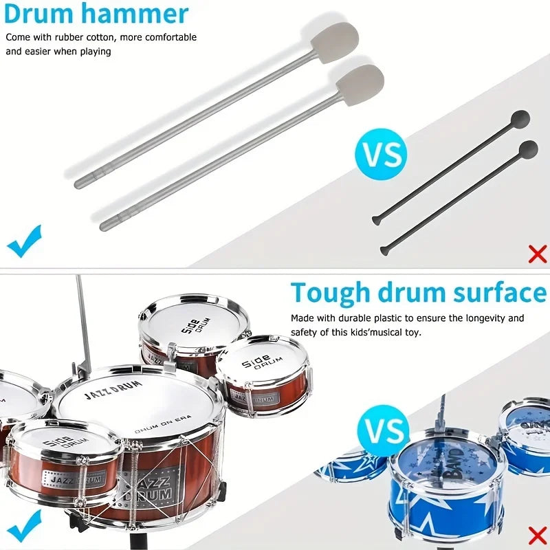 Drumstel voor Kinderen – Muziekdrumset Speelgoed (6-12 jaar)