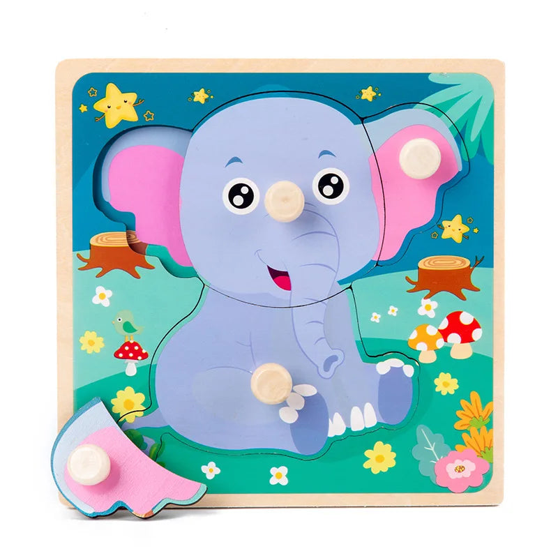 Montessori Houten Puzzel – Leren voor Baby’s & Peuters (1-4 jaar)