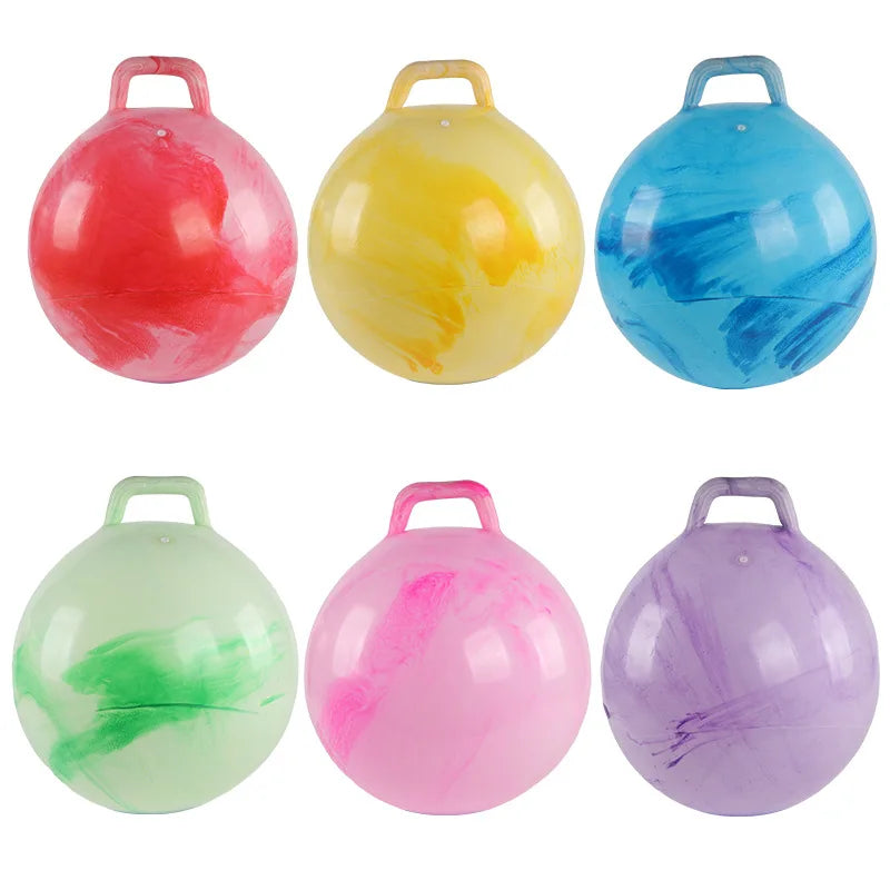 Grote Hopper Stuiterbal met Handvat – Springbal voor Kinderen 22"