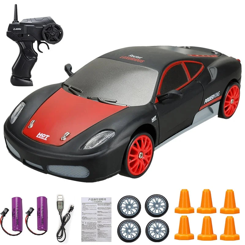 Mini RC Drift Auto – AE86 4WD Speelgoedracewagen met Afstandsbediening