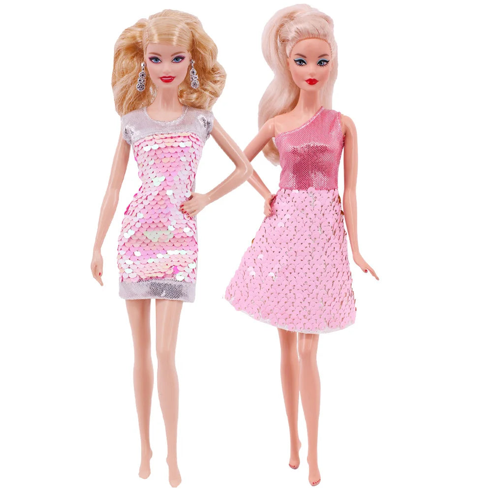 Popaccessoires Set – Kleding, Sieraden & Reiskoffer voor Barbie 30cm
