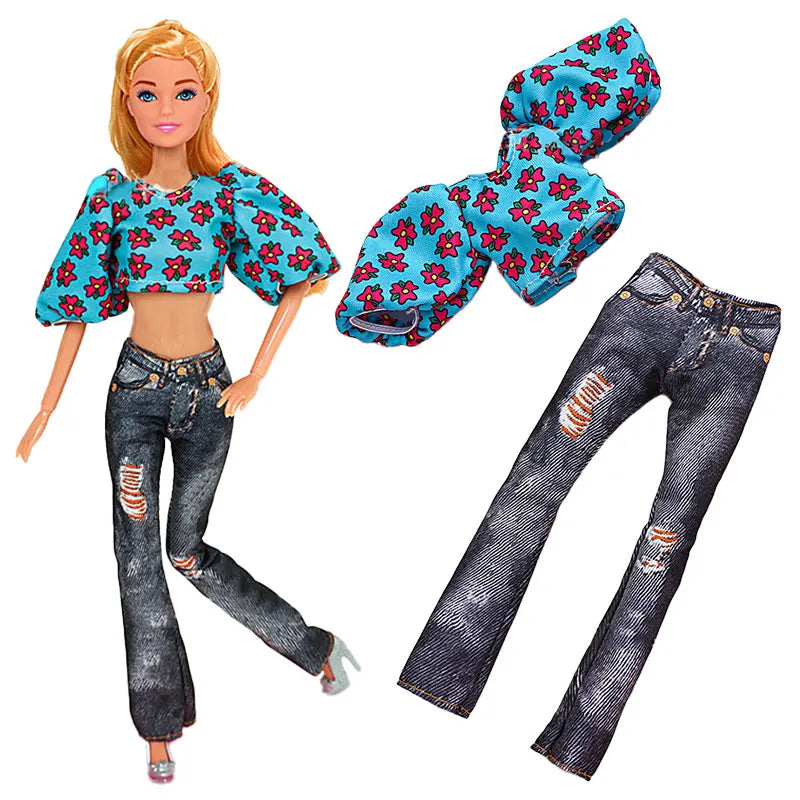 Poppenkleertjes 30 cm – Jurk & Jas Mode Outfit voor Poppen (3+)